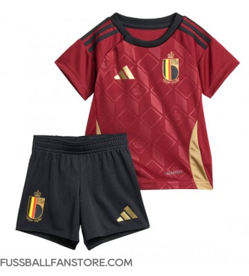 Belgien Replik Heimtrikot Kinder EM 2024 Kurzarm (+ Kurze Hosen)